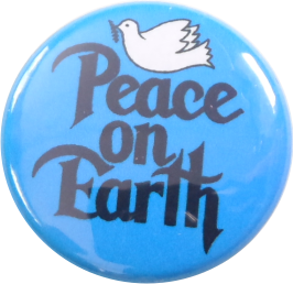 Peace on earth Button